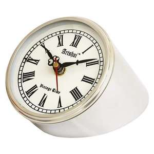 Reloj de mesa exclusivo hecho a mano con forma de Slant Cut, artículo decorativo personalizado con esmalte, el más vendido - Product Image 1