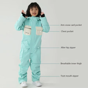 Nouvelles combinaisons de ski et de snowboard imprimées respirantes Polartec -Tex unisexes, hiver, coupe-vent, imperméables, super ski - Product Image 1