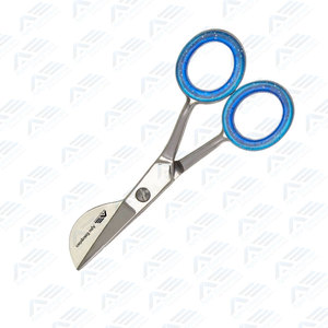 Alfombra de alta calidad, tijeras azules de pico de pato, 6 ", extremo de trabajo de corte, 2", cuchillo de reparación, tijeras de pico de pato, instrumento médico - Product Image 4
