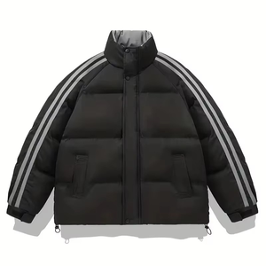 Chaqueta de Burbuja de Lona de Último Diseño para Hombre con Cuello Alto, Capucha, Transpirable y de Secado Rápido, Chaqueta de Invierno para Hombre - Product Image 1