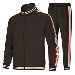 Conjunto de chándal de lana Unisex de algodón grueso para correr para hombre con logotipo personalizado estampado liso con capucha Joggers transpirable gimnasio chándales para hombre - Product Image 2