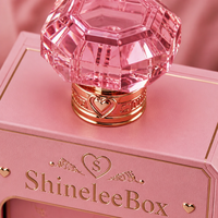 Boîte cadeau de beauté en forme de flacon de parfum rose, boîte de rangement cosmétique à 14 tiroirs, emballage pour la Saint-Valentin
