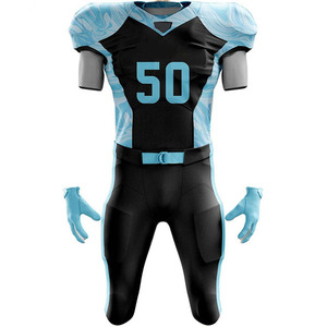 Uniformes de football américain personnalisés de haute qualité, manches courtes, vente en gros de maillots, logo imprimé par transfert thermique, respirant, taille plus - Product Image 5