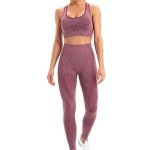 Conjunto de Yoga para Mujer de Material Duradero y de Alta Calidad, Cintura Elástica, Ropa Deportiva para Gimnasio, Servicio OEM - Product Image 1