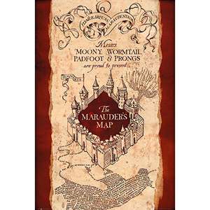 For Harry Potter Marauders Map <b>Poster</b> Paper Wall Decor - Product Image 1