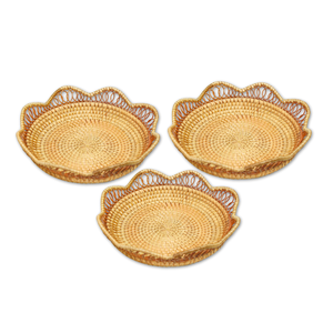 ถาดหวายผลิตภัณฑ์ชั้นนำที่เหมาะสำหรับการเสิร์ฟอาหารเช้าของตกแต่งหรือการทำให้บ้านของคุณเป็นระเบียบ - Product Image 1