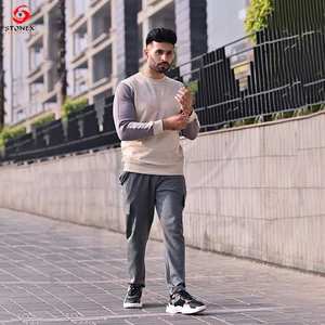 Chaqueta con cremallera completa para hombre y chándal para correr, conjunto deportivo tejido de dos piezas para entrenamientos de gimnasio - Product Image 4