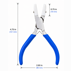 Premium Flat Nose Pliers <b>Nylon</b> Jaw Jewelry Tool Scratch Free Wire Work Craft Pliers Durable Non <b>Slip</b> Grip - Product Image 4