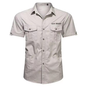 Camisas de uniforme de guardia de seguridad de manga corta de color personalizado del nuevo vendedor Ropa de trabajo con cuello levantado para el verano - Product Image 5