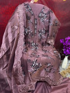 Traje Salwar de Tres Piezas de Algodón y Seda Premium, Especial para el Mes del Eid, para Mujer, Ropa de Novia, Estilo Étnico para Fiestas, Diseño Reversible - Product Image 6