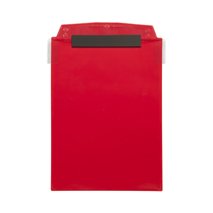 Portadocumentos Magnético A4 Vertical con 1 Banda Magnética y Solapa Protectora Rojo Paquete de 10-MA4211-01 - Product Image 1