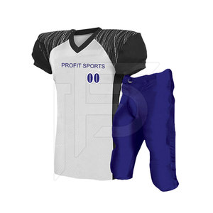 Uniforme de football américain à manches courtes avec logo personnalisé de haute qualité, séchage rapide, pour hommes adultes, toutes saisons - Product Image 2