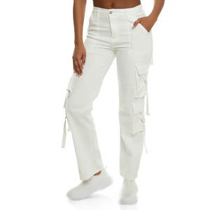 Pantalons cargo streetwear pour femmes, pantalons utilitaires tendance avec plusieurs poches, fabricant en gros - Product Image 1