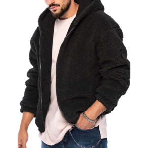 Conçu sur mesure hommes col haut demi-fermeture éclair Sherpa polaire sweats et sweats à capuche mode surdimensionné adapté pour l'automne couleur unie numérique - Product Image 2
