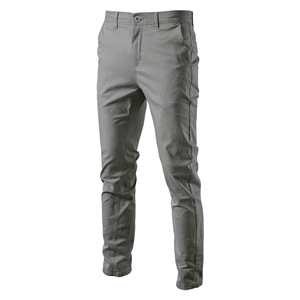 Drops hipping New Casual Baumwoll hose Männlich Solid Slim Fit Gerade Lange Hosen Mode Klassische Business hose für Männer - Product Image 6