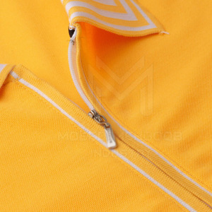 T-shirt polo de haute qualité à manches courtes et coupe ajustée pour homme Dernière arrivée personnalisée en polyester/coton - Product Image 4