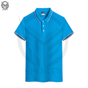 Polo personalizado para hombre, tejido de punto transpirable con opción de logotipo personalizado de uniforme en blanco - Product Image 3