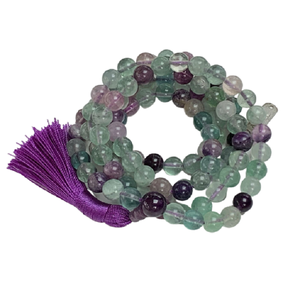 หินมาลาลูกปัดหินธรรมชาติ108,หินธรรมชาติบำบัดหินสีรุ้งหินโมรา - Product Image 1