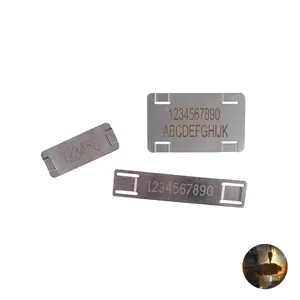 Alta qualidade Stainless Steel tag marcador cabo apresentando fácil identificação para Cord bundling