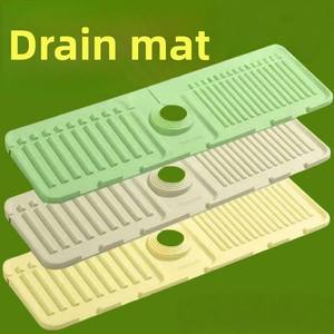 Tapis anti-éclaboussures en silicone avec drainage incliné pour évier de cuisine - Product Image 2