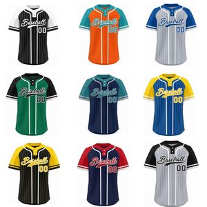 Unisex de alta calidad transpirable que absorbe la humedad 100% poliéster ropa deportiva logotipo personalizado 2 botones béisbol Jersey Softball uniforme - Product Image 6