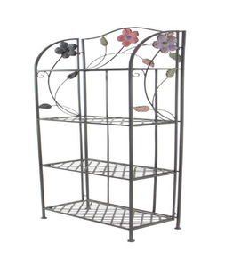 Support en métal fini noir pour accessoires de cuisine support décoratif pour la maison en métal de Style moderne support de stockage d'affichage de sol - Product Image 3