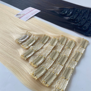 Clip sans couture de cheveux Remy de luxe de qualité supérieure en gros d'usine dans l'extension de cheveux 100% cheveux humains - Product Image 5