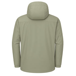Veste d'extérieur tissée imperméable et respirante à fermeture éclair et coquille souple coupe-vent d'hiver pour hommes pour la randonnée et le camping - Product Image 4