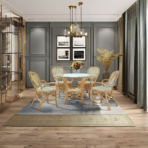 Juego de Comedor Bistro de 4 Piezas de Ratán Ecológico Hecho a Mano en Jamaica, Muebles Modernos para el Hogar, para Uso en Hoteles y Villas, de Indonesia - Product Image 3