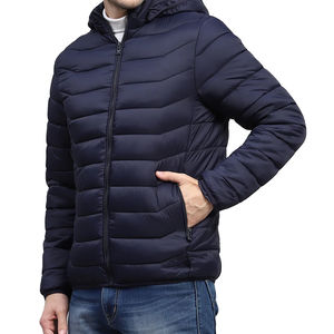 Wholesale Puffer Jacket Men Custom Outdoor <b>Light</b> Warm New Arrival Nylon Hooded Jacket Winter Bubble Coat Men Puffer Jackets - Product Image 4