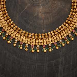 Wedding Diamond <b>Necklace</b> in Gold Plated Zinc Alloy with Beads Chain and Religious Design - Product Image 2