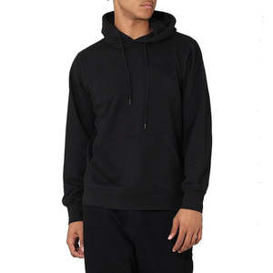 Sudadera con capucha de algodón de gran tamaño teñida Lisa bordada con estampado personalizado para los amantes de la moda de los hombres - Product Image 2