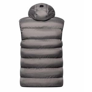 Vestes sans manches de style urbain pour hommes Gilet léger à capuche respirante Vêtements de travail d'extérieur d'hiver avec revêtement en toile - Product Image 4