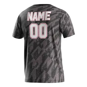 เสื้อเจอร์ซีย์ผู้ชายพร้อมส่ง ผ้าฝ้าย 100% เย็บตะเข็บเสริมความแข็งแรง รับผลิตแบบ OEM/ODM - Product Image 2