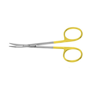 Tijeras de Iris Curvas de Carburo de Tungsteno de Alta Calidad con Agarre Cómodo para Uso Profesional, Servicio OEM, 4 1/2 - Product Image 1