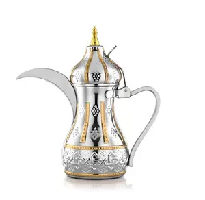 茶具咖啡设备银饮料全季节黄铜摩洛哥咖啡壶