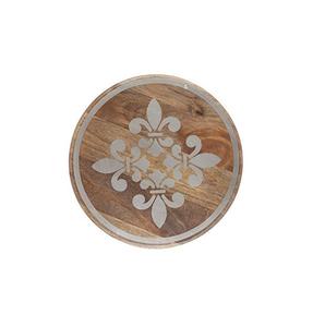 Sous-verre en bois moderne de luxe avec tapis et coussinets de forme ronde pour la décoration de table Utilisez des sous-verres en pierre en bois - Product Image 1