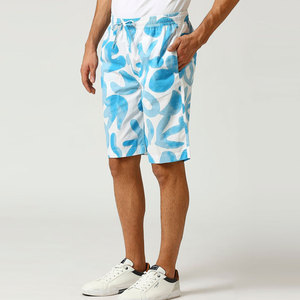 Pantalones cortos de algodón lavado ácido para hombre de la mejor calidad, tela suave, atractivo contraste, serigrafía, estilo informal, salida superior - Product Image 5