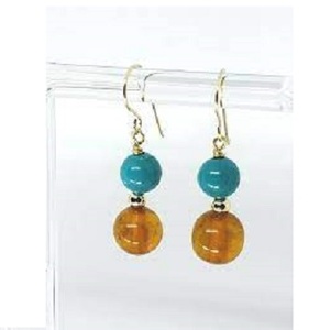 Pendientes largos de resina ligeros de alta calidad, chapado en rodio y oro rosa, estilo clásico con logotipo personalizable, tarifa al por mayor - Product Image 2