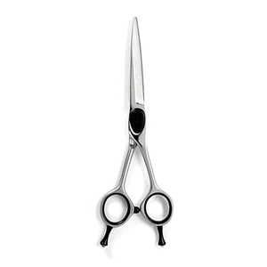 Tijeras de corte con estilo de pelo de alta calidad, acabado de Metal pulido, tijeras de salón de peluquería de acero con reposapiés Doble - Product Image 4