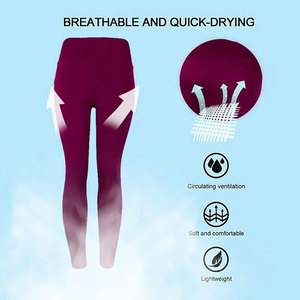 Leggings respirants de fitness pour femmes OEM logo personnalisé tissu extensible design parfait pour les promotions de cadeaux et l'image de marque - Product Image 6