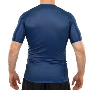 Camiseta de Sublimación Personalizada al por Mayor, Diseña Tu Propia Camiseta de Compresión para MMA BJJ, Colores Personalizados, Manga Larga, 100% Algodón, Secado Rápido - Product Image 6