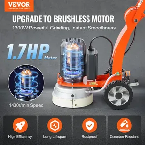 VEVOR Pulidora de Pisos de Concreto Eléctrica de 10 Pulgadas, 1.7HP, 1300W, 1720RPM - Product Image 2
