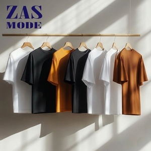 Camiseta de Manga Corta para Hombre, Cuello Redondo, 320 g/m², 100 % Algodón, Ecológica, Estilo Urbano, Corte Regular, Color Sólido, Informal - Product Image 1
