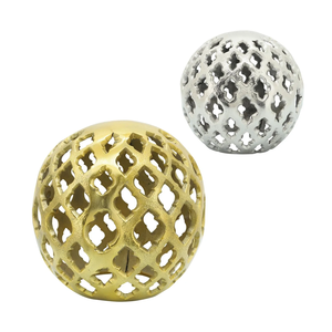 Esfera decorativa de aluminio y Metal para decoración del hogar, Bola de vidrio para Hotel - Product Image 1