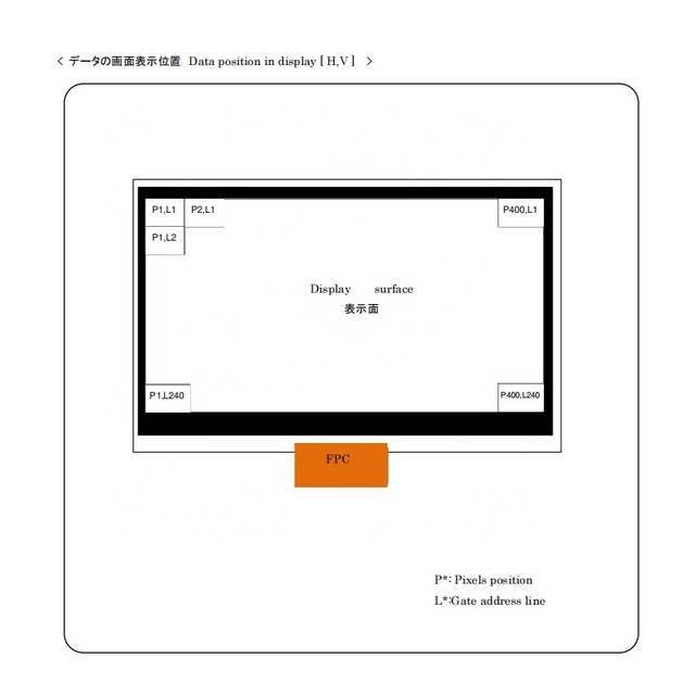 2.7 Inch 400*240 LCD Display Screen LS027B7DH01 Reflective Transparent TFT LCD Modules for Handheld Terminal