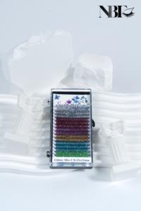 Extensiones de pestañas con purpurina OEM/ODM Pestañas brillantes y ligeras para un aspecto de fiesta glamoroso Rizos C, CC, D y L al por mayor 2025 - Product Image 4