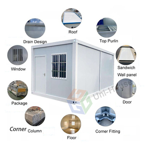 Casa portátil desmontable de 4 dormitorios, contenedor plano prefabricado, a bajo precio - Product Image 6