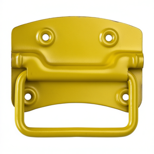 Juego de 2 Organizadores de Gabinete con Asa de Acero Crudo de 80x70mm y Acabado Galvanizado Amarillo GAH - Product Image 2