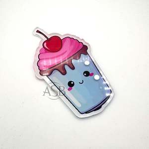 กระเบื้องขนตาทำจากอะคริลิคทำจากสตรอเบอร์รี่มิลค์เชค - Product Image 3